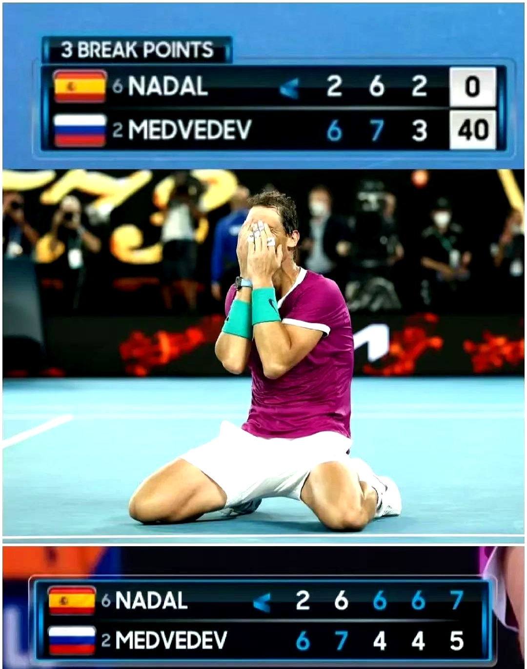 关于美网完胜法网，纳达尔关键制胜的信息